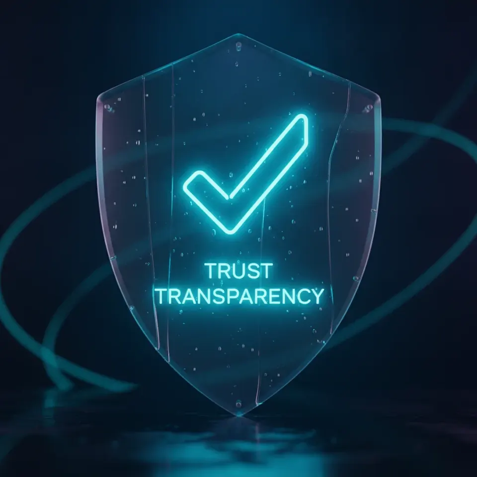 Transparency and trust symbols for social casino operations