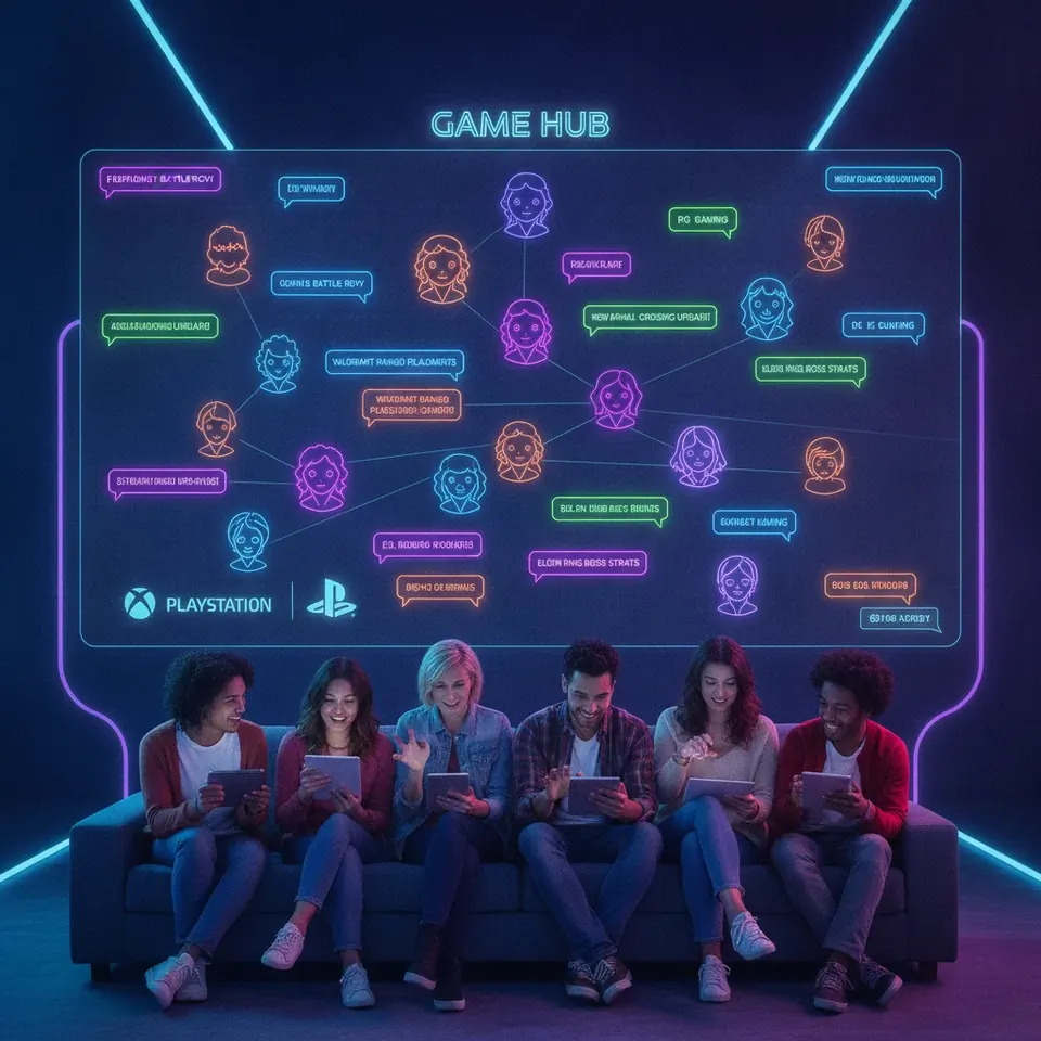 Community engagement network for social casino players