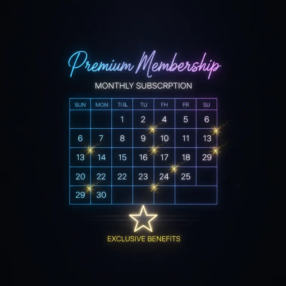 Monthly subscription model for social casino memberships