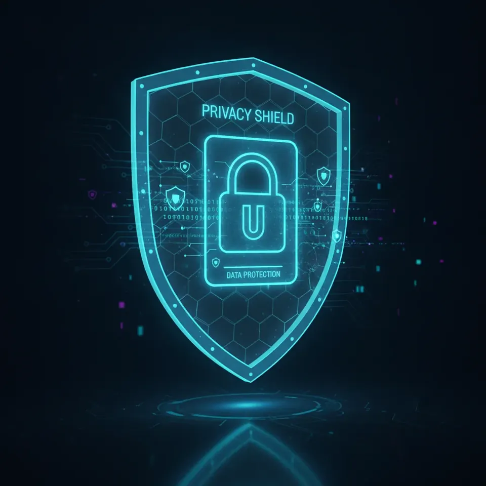 Privacy and data protection illustration for Neon Strip Slots